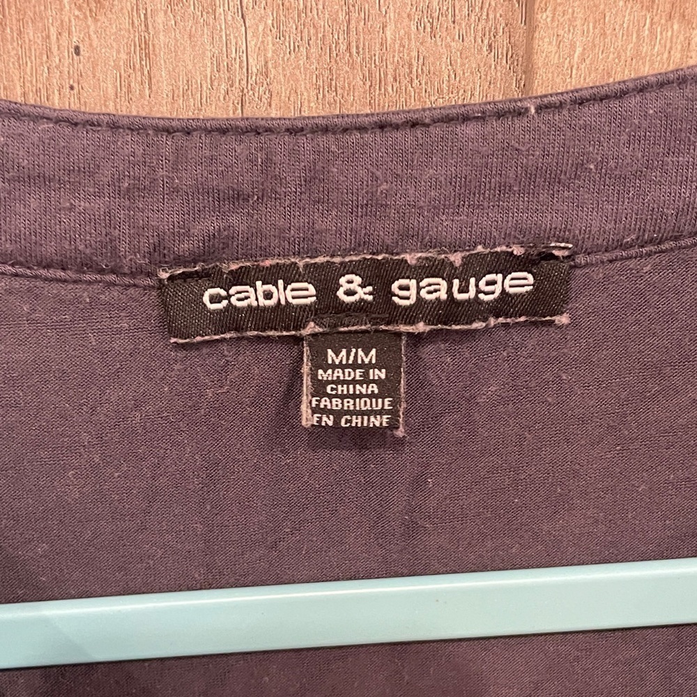 Cable & Gauge Women's Charcoal Blouse - Picture 2 of 3